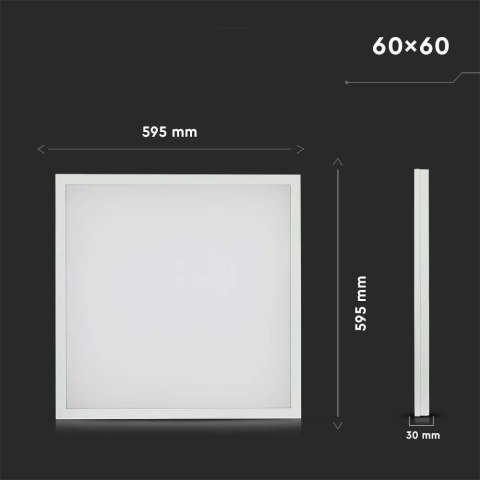 Panel LED V-TAC 36W 600x600 3w1 natynkowy/podtynkowy VT-6139 4000K 3960lm Panel LED V-TAC 36W 600x600 3w1 natynkowy/podtynkowy VT-6139 4000K 3960lm