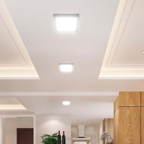 Panel LED V-TAC Natynkowy Premium Downlight 18W Kwadrat 220x220 VT-61018 4000K 1980lm Panel LED V-TAC Natynkowy Premium Downlight 18W Kwadrat 220x220 VT-61018 4000K 1980lm