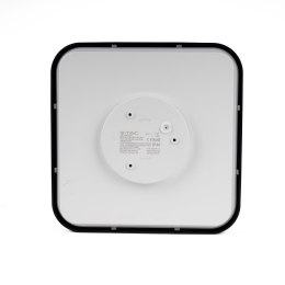 Plafon V-TAC 18W LED Kwadrat 25x25cm Natynkowy IP44 Czarny VT-8618B 6500K 1830lm