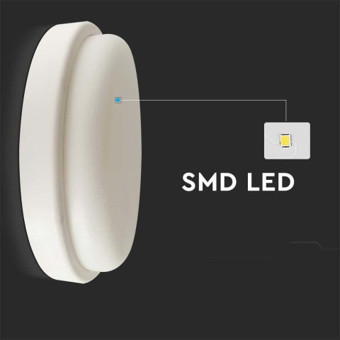 Plafon V-TAC 18W LED Okrągły 195x38mm IP54 VT-8096 3000K 1820lm Plafon V-TAC 18W LED Okrągły 195x38mm IP54 VT-8096 3000K 1820lm