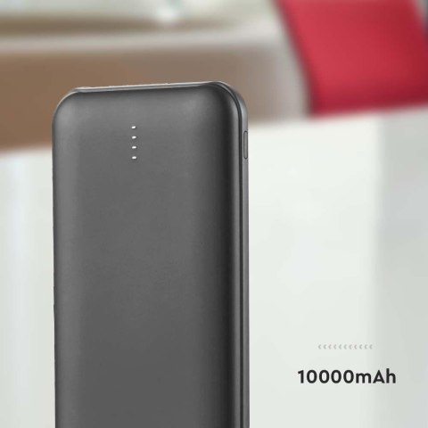 Power Bank V-TAC 10000mAh SLIM TYPE C Czarny VT-3527 Power Bank V-TAC 10000mAh SLIM TYPE C Czarny VT-3527