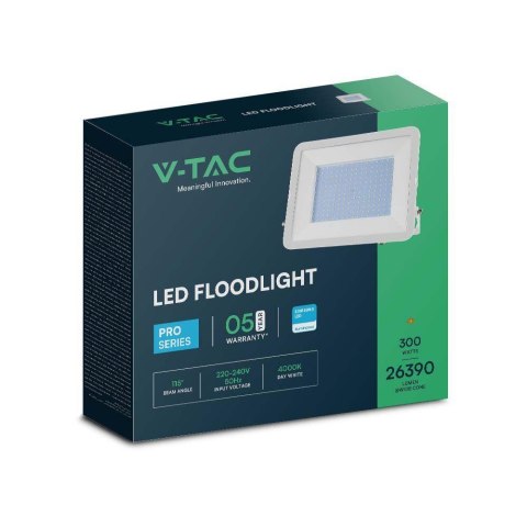 Projektor LED V-TAC 300W SAMSUNG CHIP PRO-S Biały VT-44300 6500K 26390lm 5 Lat Gwarancji Projektor LED V-TAC 300W SAMSUNG CHIP PRO-S Biały VT-44300 6500K 26390lm 5 Lat Gwarancji