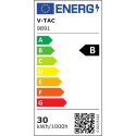 Projektor LED V-TAC 30W 185Lm/W czarny VT-4435 6500K 5550lm 2 lata Gwarancji