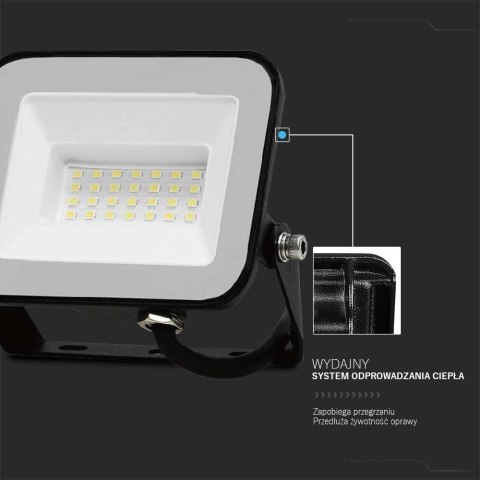 Projektor LED V-TAC 30W SAMSUNG CHIP PRO-S czarny VT-44030 6500K 2505lm 5 lat Gwarancji Projektor LED V-TAC 30W SAMSUNG CHIP PRO-S czarny VT-44030 6500K 2505lm 5 lat Gwarancji