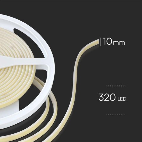 Taśma LED V-TAC Bezpunktowa COB 320LED 24V IP67 10W/m VT-COB 320 6500K 900lm Taśma LED V-TAC Bezpunktowa COB 320LED 24V IP67 10W/m VT-COB 320 6500K 900lm