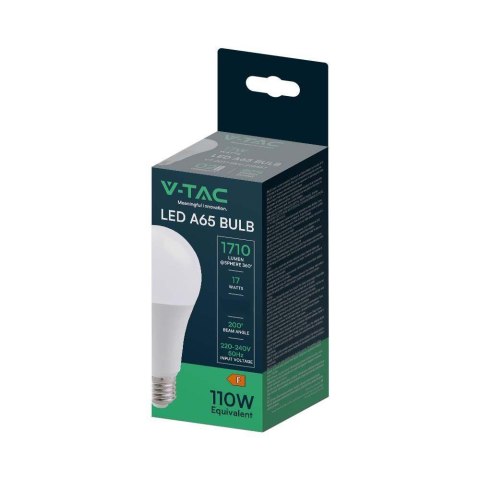 Żarówka LED V-TAC 17W A65 E27 VT-2017 3000K 1710lm 2 lata Gwarancji Żarówka LED V-TAC 17W A65 E27 VT-2017 3000K 1710lm 2 lata Gwarancji