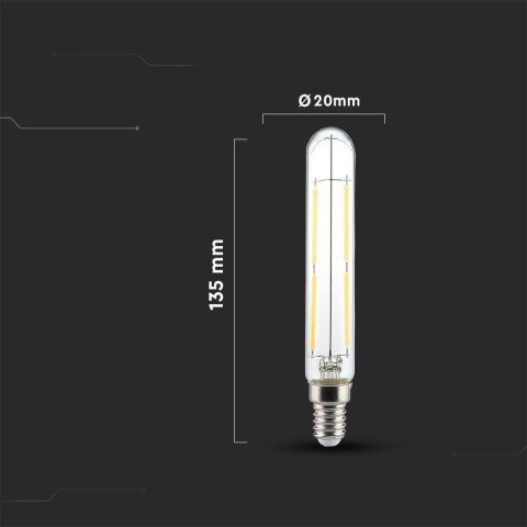 Żarówka LED V-TAC 4W E14 T20 20x135mm Filament VT-2204 3000K 400lm Żarówka LED V-TAC 4W E14 T20 20x135mm Filament VT-2204 3000K 400lm