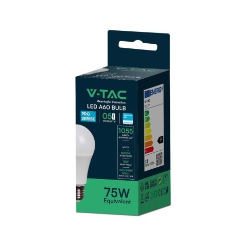 Żarówka LED V-TAC SAMSUNG CHIP 10,5W E27 A60 VT-211 6500K 1055lm 5 Lat Gwarancji Żarówka LED V-TAC SAMSUNG CHIP 10,5W E27 A60 VT-211 6500K 1055lm 5 Lat Gwarancji