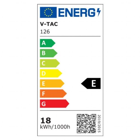 Żarówka LED V-TAC SAMSUNG CHIP 18W E27 A80 VT-298 3000K 2000lm 5 Lat Gwarancji Żarówka LED V-TAC SAMSUNG CHIP 18W E27 A80 VT-298 3000K 2000lm 5 Lat Gwarancji