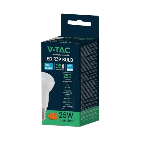 Żarówka LED V-TAC SAMSUNG CHIP 2,9W E14 R39 VT-239 3000K 250lm 5 lat Gwarancji Żarówka LED V-TAC SAMSUNG CHIP 2,9W E14 R39 VT-239 3000K 250lm 5 lat Gwarancji