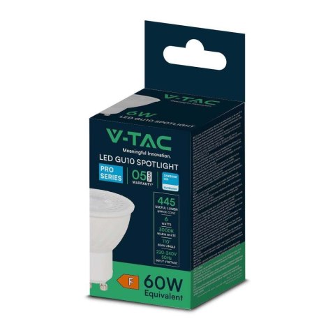 Żarówka LED V-TAC SAMSUNG CHIP 6W GU10 110st VT-247 3000K 445lm 5 Lat Gwarancji Żarówka LED V-TAC SAMSUNG CHIP 6W GU10 110st VT-247 3000K 445lm 5 Lat Gwarancji