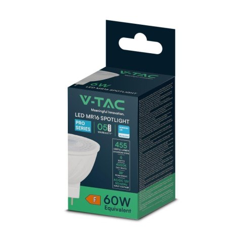 Żarówka LED V-TAC SAMSUNG CHIP 6W GU5.3 MR16 12V 38st VT-257 6400K 455lm 5 Lat Gwarancji Żarówka LED V-TAC SAMSUNG CHIP 6W GU5.3 MR16 12V 38st VT-257 6400K 455lm 5 Lat Gwarancji