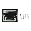 Kinkiet Ścienny V-TAC GU10 Aluminium Kwadrat Czarny W Dół IP44 VT-7651