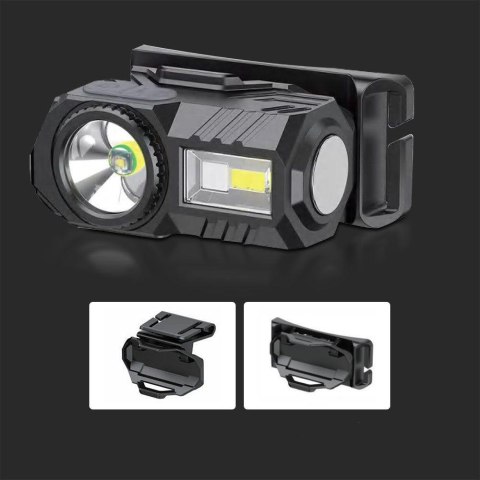 Latarka 3w1 czołowa rowerowa V-TAC 3W SMD ładowanie USB-C IP43 VT-9902 190lm 2 lata Gwarancji Latarka 3w1 czołowa rowerowa V-TAC 3W SMD ładowanie USB-C IP43 VT-9902 190lm 2 lata Gwarancji