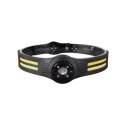 Latarka czołowa V-TAC 3W SMD 5W COB ładowanie USB-C IP43 VT-9901 470lm 2 lata Gwarancji