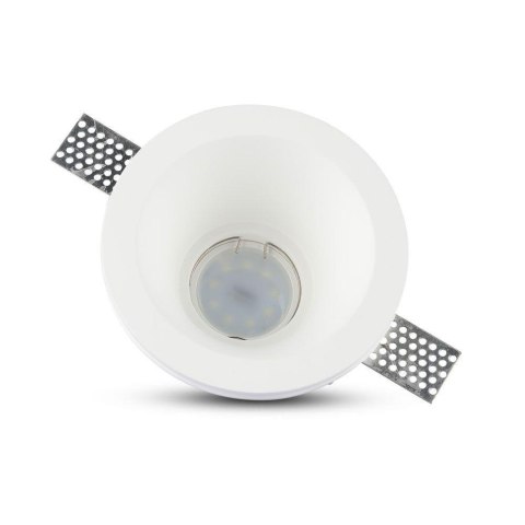 Oczko V-TAC gips GU10 wpuszczane okrągłe fi.132 białe VT-773 2 lata Gwarancji Oczko V-TAC gips GU10 wpuszczane okrągłe fi.132 białe VT-773 2 lata Gwarancji