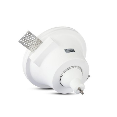 Oczko V-TAC gips GU10 wpuszczane okrągłe fi.132 białe VT-773 2 lata Gwarancji Oczko V-TAC gips GU10 wpuszczane okrągłe fi.132 białe VT-773 2 lata Gwarancji