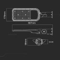 Oprawa uliczna LED V-TAC SAMSUNG CHIP z regulacją 100W 110Lm/W VT-139ST 4000K 11000lm 5 lat Gwarancji