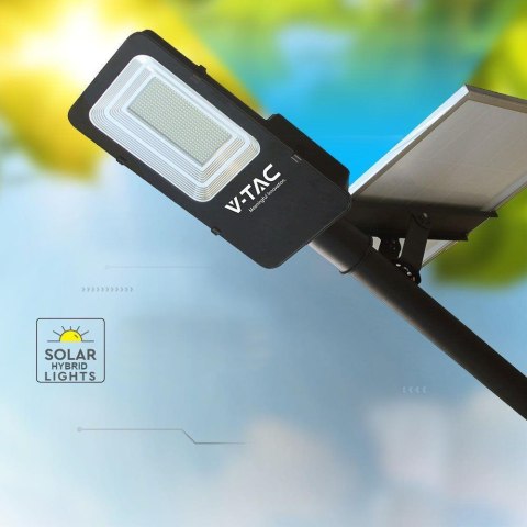 Naświetlacz oprawa uliczna solarna hybrydowa V-TAC 50W LED VT-ST201 4000K 4000lm 2 lata Gwarancji Naświetlacz oprawa uliczna solarna hybrydowa V-TAC 50W LED VT-ST201 4000K 4000lm 2 lata Gwarancji