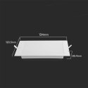 Panel wpuszczany V-TAC 6W LED SAMSUNG CHIP kwadrat 120x120mm VT-61006SQ-S 4000K 660lm