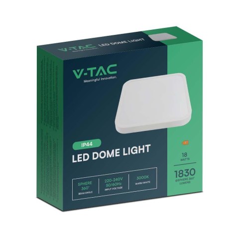 Plafon V-TAC 24W LED kwadrat 29x29cm natynkowy IP44 biały VT-8624 4000K 2500lm 2 lata Gwarancji Plafon V-TAC 24W LED kwadrat 29x29cm natynkowy IP44 biały VT-8624 4000K 2500lm 2 lata Gwarancji