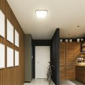 Plafon V-TAC 36W LED SAMSUNG CHIP kwadrat 42x42cm natynkowy pilot czujnik ruchu IP44 czarny VT-8630S 4000K 3820lm 5 lat Gwarancj