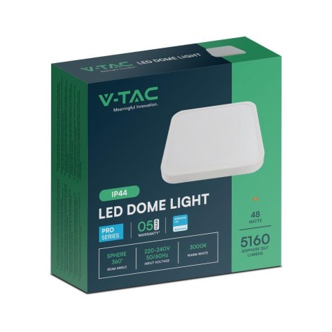 Plafon V-TAC 48W LED SAMSUNG CHIP kwadrat 42x42cm natynkowy IP44 biały VT-8630 4000K 5160lm 5 lat Gwarancji Plafon V-TAC 48W LED SAMSUNG CHIP kwadrat 42x42cm natynkowy IP44 biały VT-8630 4000K 5160lm 5 lat Gwarancji