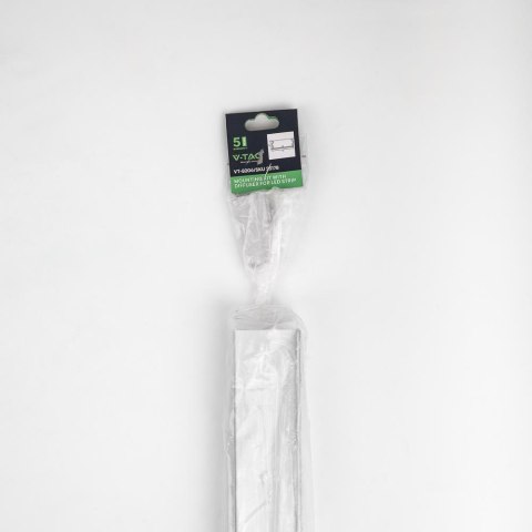Profil aluminiowy anodowany V-TAC 2mb klosz mleczny 20x50mm VT-8206 2 lata Gwarancji Profil aluminiowy anodowany V-TAC 2mb klosz mleczny 20x50mm VT-8206 2 lata Gwarancji