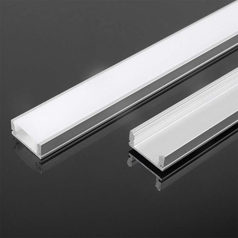Profil aluminiowy anodowany cienkościenny V-TAC 2mb klosz mleczny VT-8113 2 lata Gwarancji Profil aluminiowy anodowany cienkościenny V-TAC 2mb klosz mleczny VT-8113 2 lata Gwarancji