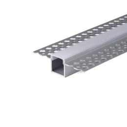 Profil Aluminiowy V-TAC 2mb Anodowany, Klosz Mleczny, Do gipsowania 12,5mm VT-8201