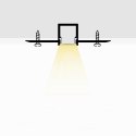 Profil Aluminiowy V-TAC 2mb Anodowany, Klosz Mleczny, Do gipsowania 9,5mm VT-8102