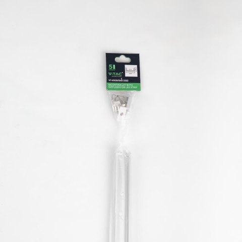 Profil Aluminiowy V-TAC 2mb Anodowany, Klosz Mleczny, Na dwie taśmy 21,5mm VT-8108 Profil Aluminiowy V-TAC 2mb Anodowany, Klosz Mleczny, Na dwie taśmy 21,5mm VT-8108