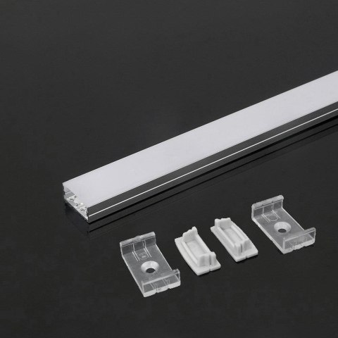 Profil Aluminiowy V-TAC 2mb Anodowany, Klosz Mleczny, Na dwie taśmy 21,5mm VT-8108 Profil Aluminiowy V-TAC 2mb Anodowany, Klosz Mleczny, Na dwie taśmy 21,5mm VT-8108