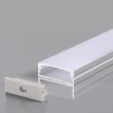 Profil aluminiowy anodowany na dwie taśmy 27x10mm V-TAC 2mb klosz mleczny VT-8204 2 lata Gwarancji
