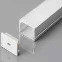 Profil aluminiowy anodowany na dwie taśmy V-TAC 2mb klosz mleczny VT-8118 5 lat Gwarancji
