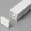 Profil aluminiowy anodowany na dwie taśmy V-TAC 2mb klosz mleczny VT-8118 5 lat Gwarancji