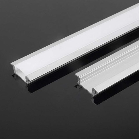 Profil aluminiowy anodowany wpuszczany cienkościenny V-TAC 2mb klosz mleczny VT-8106 2 lata Gwarancji Profil aluminiowy anodowany wpuszczany cienkościenny V-TAC 2mb klosz mleczny VT-8106 2 lata Gwarancji