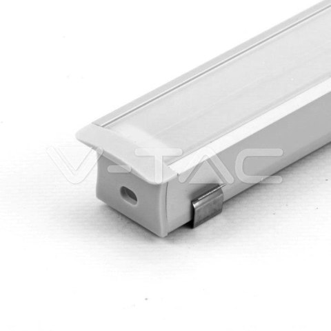 Profil aluminiowy anodowany wpuszczany na dwie taśmy V-TAC 2mb klosz mleczny VT-8119 5 lat Gwarancji Profil aluminiowy anodowany wpuszczany na dwie taśmy V-TAC 2mb klosz mleczny VT-8119 5 lat Gwarancji