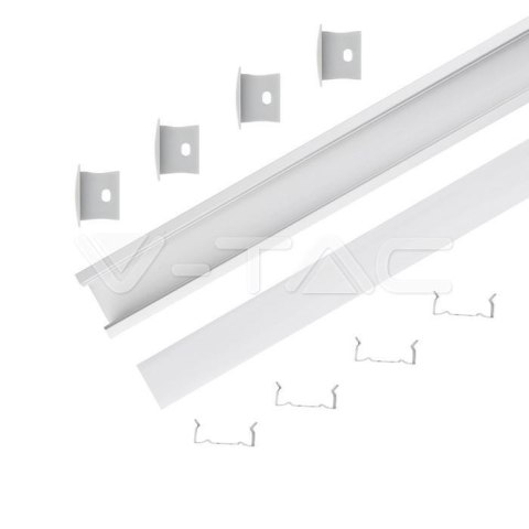 Profil aluminiowy anodowany wpuszczany na dwie taśmy V-TAC 2mb klosz mleczny VT-8119 5 lat Gwarancji Profil aluminiowy anodowany wpuszczany na dwie taśmy V-TAC 2mb klosz mleczny VT-8119 5 lat Gwarancji