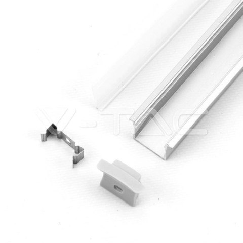 Profil aluminiowy anodowany wpuszczany na dwie taśmy V-TAC 2mb klosz mleczny VT-8119 5 lat Gwarancji Profil aluminiowy anodowany wpuszczany na dwie taśmy V-TAC 2mb klosz mleczny VT-8119 5 lat Gwarancji