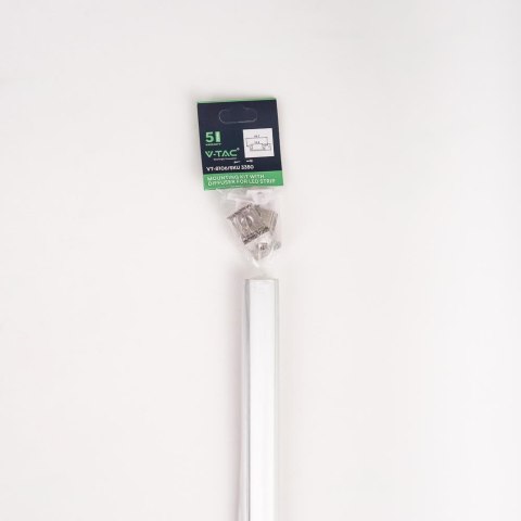 Profil aluminiowy anodowany wpuszczany V-TAC 2mb klosz mleczny VT-8106 2 lata Gwarancji Profil aluminiowy anodowany wpuszczany V-TAC 2mb klosz mleczny VT-8106 2 lata Gwarancji