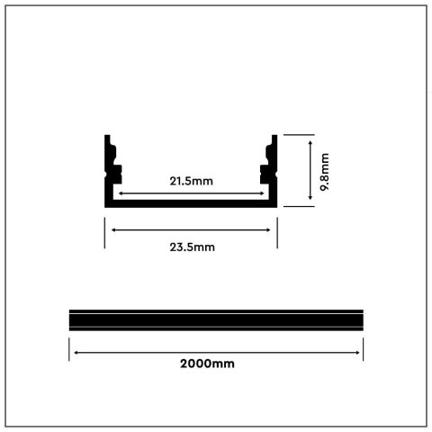 Profil aluminiowy na dwie taśmy biały V-TAC 2mb klosz mleczny VT-8108-W 5 lat Gwarancji Profil aluminiowy na dwie taśmy biały V-TAC 2mb klosz mleczny VT-8108-W 5 lat Gwarancji