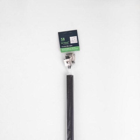 Profil Aluminiowy V-TAC 2mb Czarny, Klosz Czarny VT-8113 Profil Aluminiowy V-TAC 2mb Czarny, Klosz Czarny VT-8113