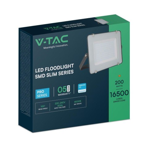Projektor LED V-TAC 200W SAMSUNG CHIP czarny VT-200 4000K 16500lm 5 lat Gwarancji Projektor LED V-TAC 200W SAMSUNG CHIP czarny VT-200 4000K 16500lm 5 lat Gwarancji