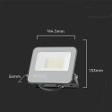 Projektor LED V-TAC 30W czarny 160Lm/W VT-44031 4000K 4800lm 5 lat Gwarancji