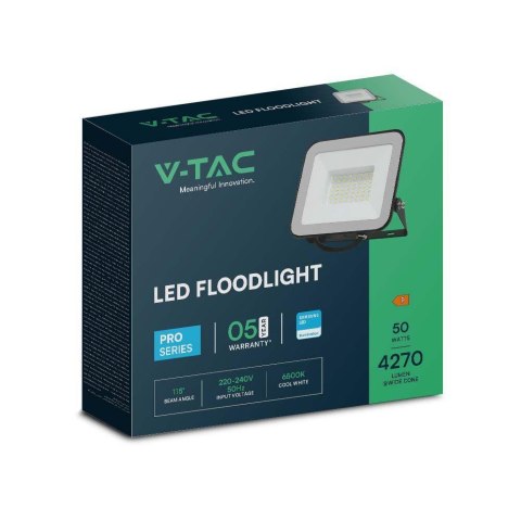 Projektor LED V-TAC 50W SAMSUNG CHIP PRO-S Czarny VT-44055 4000K 4270lm 5 Lat Gwarancji Projektor LED V-TAC 50W SAMSUNG CHIP PRO-S Czarny VT-44055 4000K 4270lm 5 Lat Gwarancji