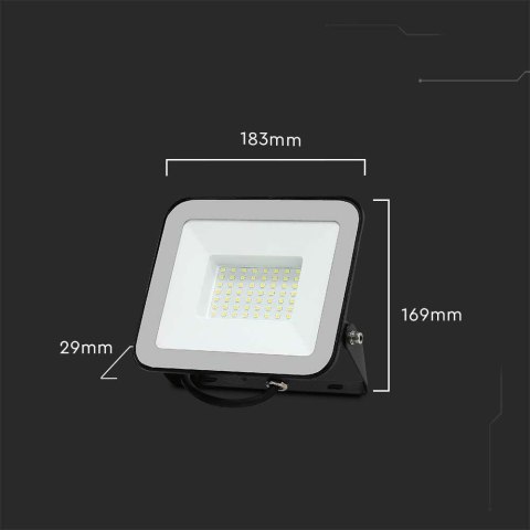 Projektor LED V-TAC 50W SAMSUNG CHIP PRO-S Czarny VT-44055 4000K 4270lm 5 Lat Gwarancji Projektor LED V-TAC 50W SAMSUNG CHIP PRO-S Czarny VT-44055 4000K 4270lm 5 Lat Gwarancji