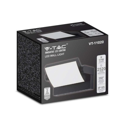 Projektor Oprawa Elewacyjna V-TAC 17W LED Czarna IP65 VT-11020 4000K 2520lm Projektor Oprawa Elewacyjna V-TAC 17W LED Czarna IP65 VT-11020 4000K 2520lm