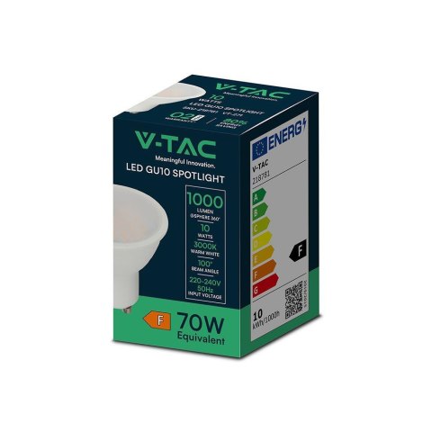 Żarówka LED V-TAC SAMSUNG CHIP GU10 10W 100st VT-271 4000K 1000lm 5 lat Gwarancji Żarówka LED V-TAC SAMSUNG CHIP GU10 10W 100st VT-271 4000K 1000lm 5 lat Gwarancji