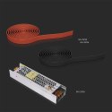 Klips końcowy 7,5x10,4mm szynosystem taśmowy 48V V-TAC czarne 3 lata Gwarancji